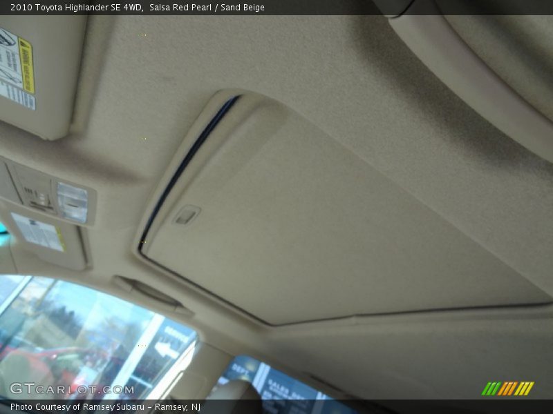 Salsa Red Pearl / Sand Beige 2010 Toyota Highlander SE 4WD
