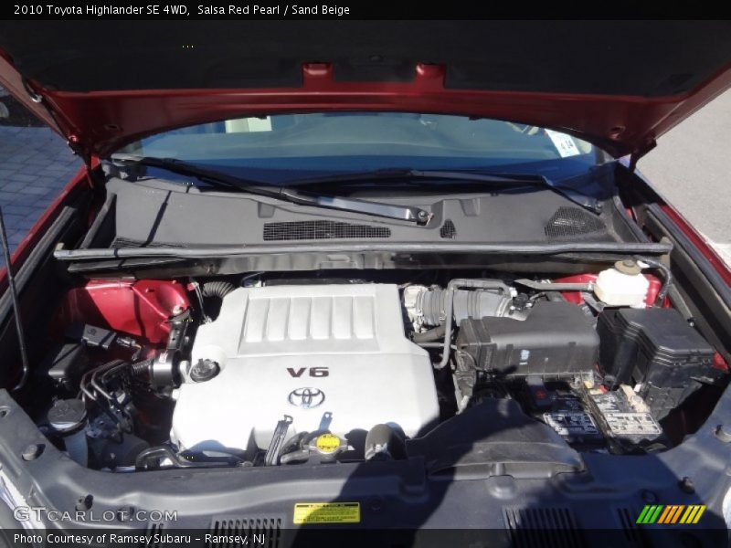 Salsa Red Pearl / Sand Beige 2010 Toyota Highlander SE 4WD