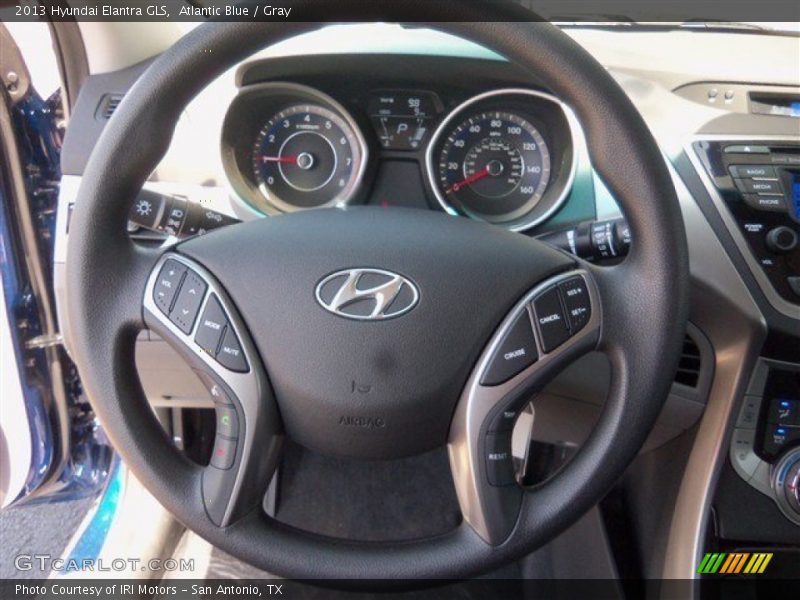 Atlantic Blue / Gray 2013 Hyundai Elantra GLS