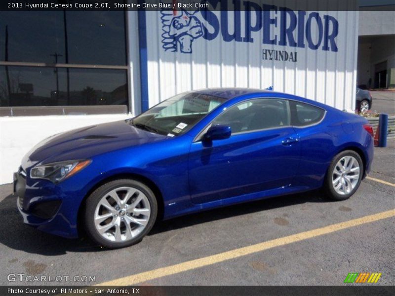 Shoreline Drive Blue / Black Cloth 2013 Hyundai Genesis Coupe 2.0T