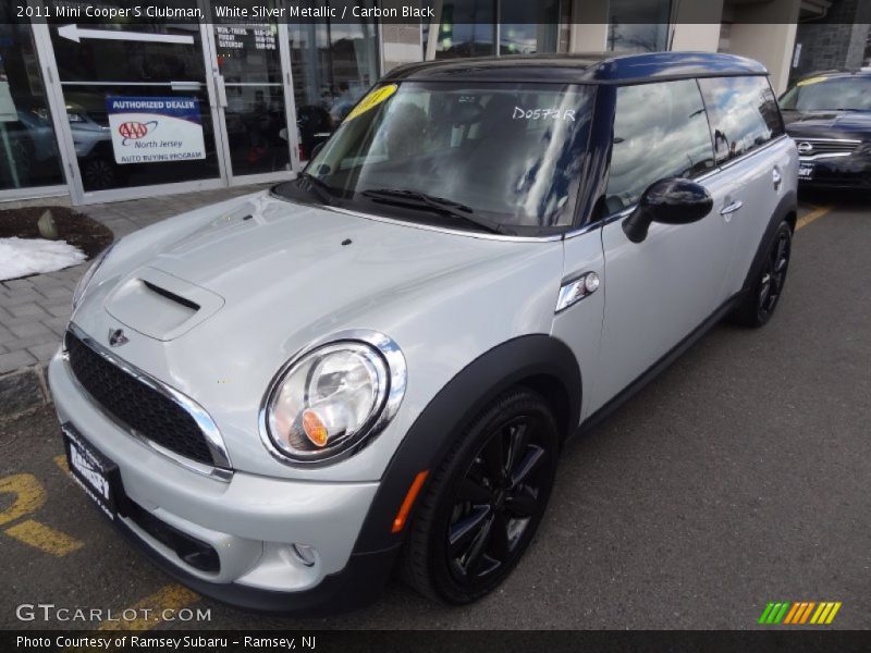 White Silver Metallic / Carbon Black 2011 Mini Cooper S Clubman
