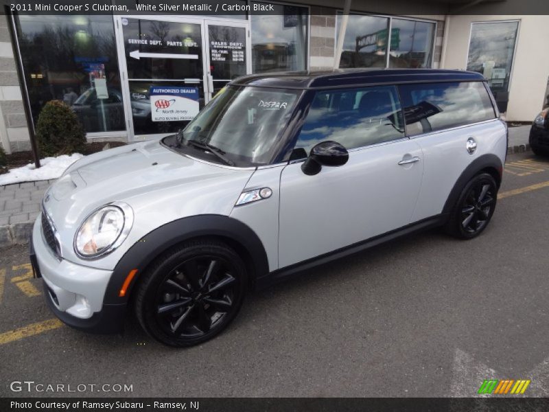 White Silver Metallic / Carbon Black 2011 Mini Cooper S Clubman