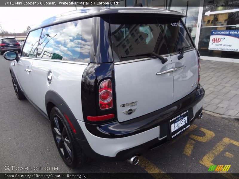White Silver Metallic / Carbon Black 2011 Mini Cooper S Clubman