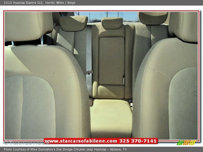 Nordic White / Beige 2010 Hyundai Elantra GLS
