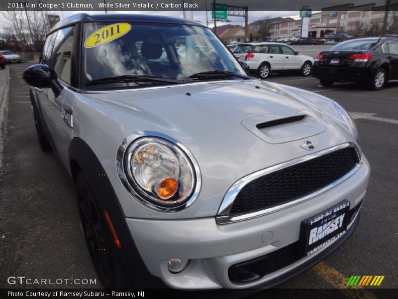 White Silver Metallic / Carbon Black 2011 Mini Cooper S Clubman