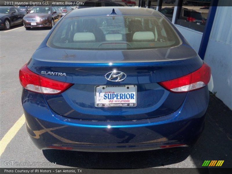 Atlantic Blue / Gray 2013 Hyundai Elantra GLS