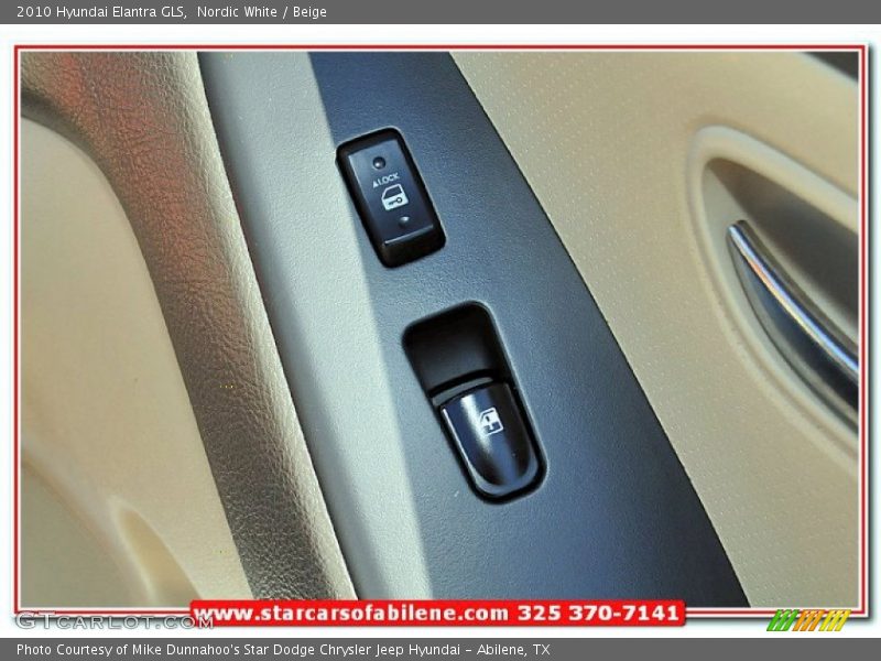 Nordic White / Beige 2010 Hyundai Elantra GLS