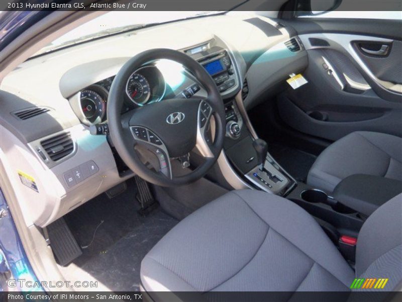 Atlantic Blue / Gray 2013 Hyundai Elantra GLS