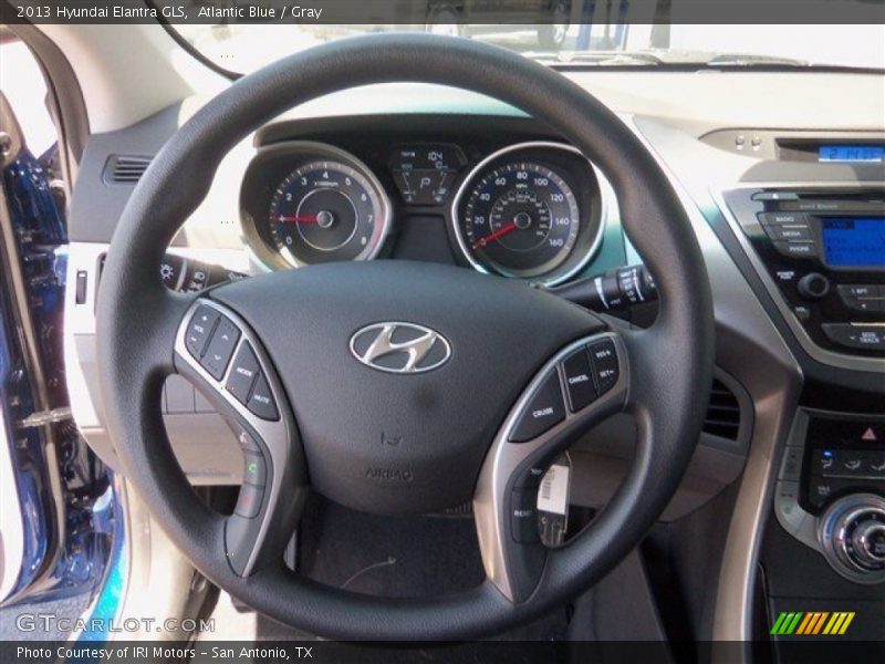 Atlantic Blue / Gray 2013 Hyundai Elantra GLS