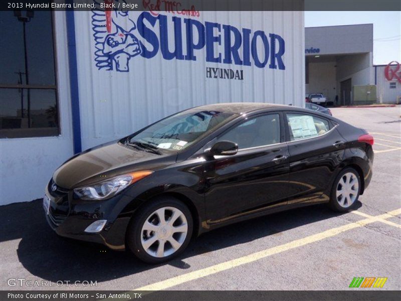 Black / Beige 2013 Hyundai Elantra Limited