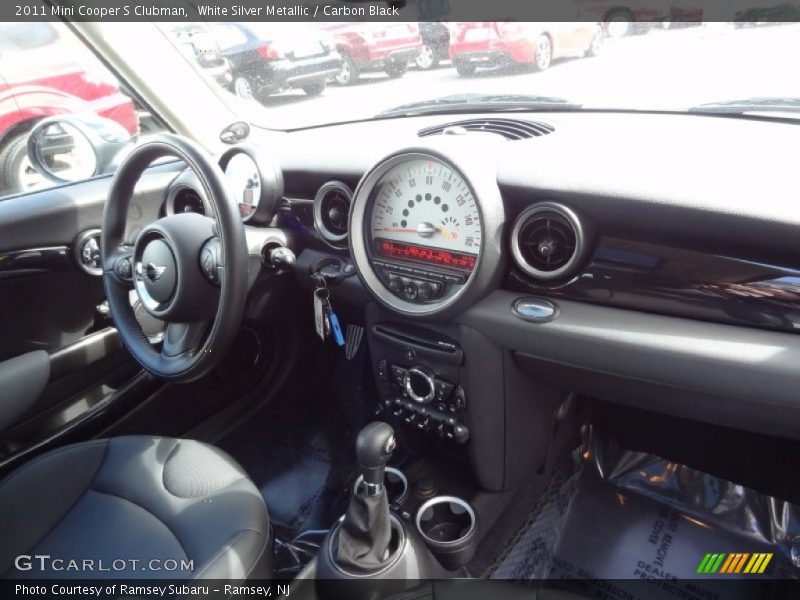 White Silver Metallic / Carbon Black 2011 Mini Cooper S Clubman