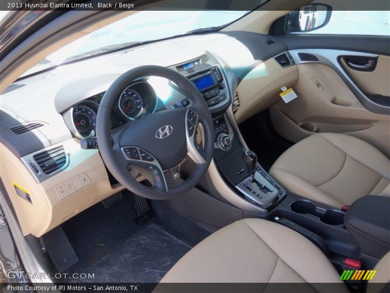 Black / Beige 2013 Hyundai Elantra Limited