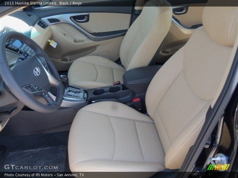 Black / Beige 2013 Hyundai Elantra Limited