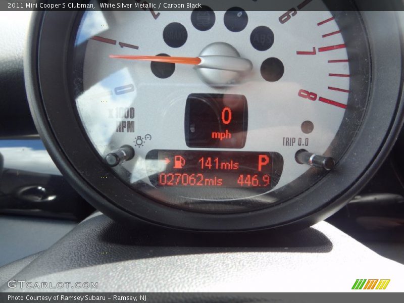 White Silver Metallic / Carbon Black 2011 Mini Cooper S Clubman
