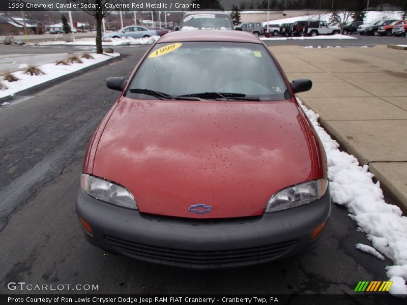 Cayenne Red Metallic / Graphite 1999 Chevrolet Cavalier Sedan