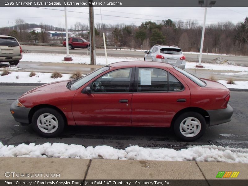 Cayenne Red Metallic / Graphite 1999 Chevrolet Cavalier Sedan