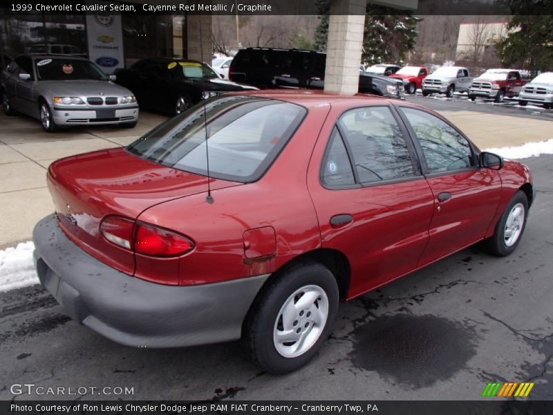 Cayenne Red Metallic / Graphite 1999 Chevrolet Cavalier Sedan