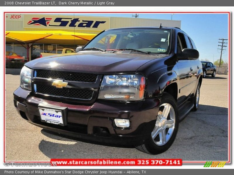 Dark Cherry Metallic / Light Gray 2008 Chevrolet TrailBlazer LT