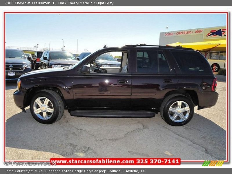 Dark Cherry Metallic / Light Gray 2008 Chevrolet TrailBlazer LT