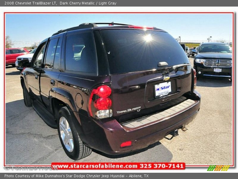 Dark Cherry Metallic / Light Gray 2008 Chevrolet TrailBlazer LT