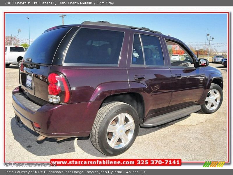 Dark Cherry Metallic / Light Gray 2008 Chevrolet TrailBlazer LT