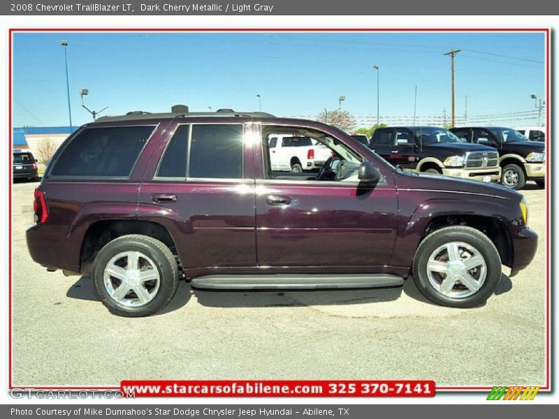 Dark Cherry Metallic / Light Gray 2008 Chevrolet TrailBlazer LT