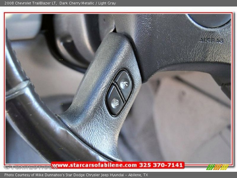 Dark Cherry Metallic / Light Gray 2008 Chevrolet TrailBlazer LT