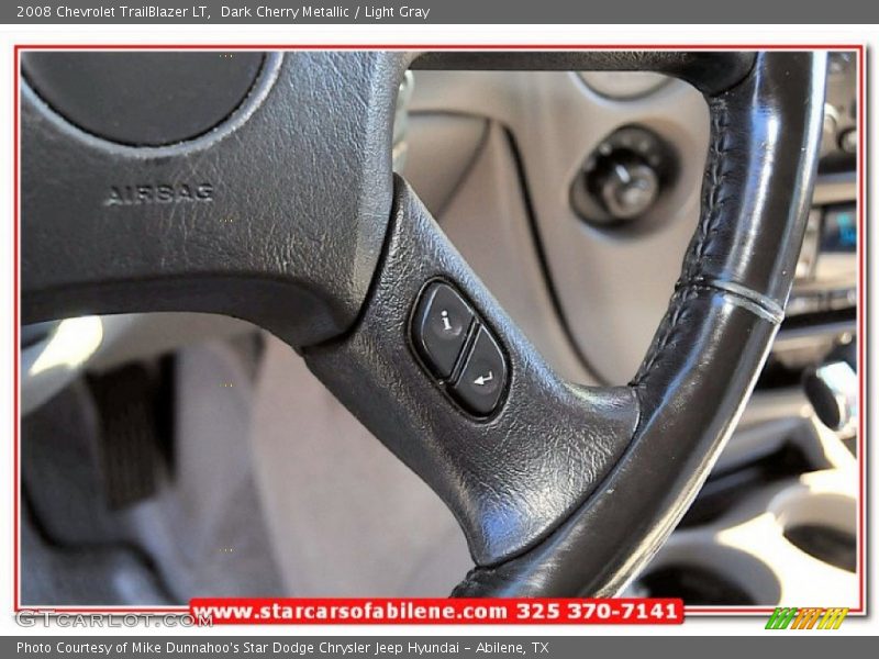 Dark Cherry Metallic / Light Gray 2008 Chevrolet TrailBlazer LT