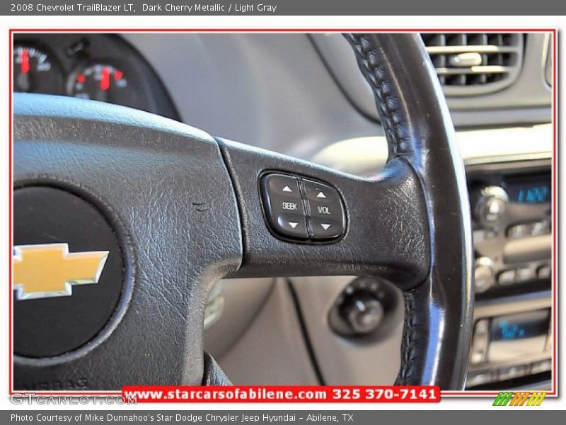 Dark Cherry Metallic / Light Gray 2008 Chevrolet TrailBlazer LT