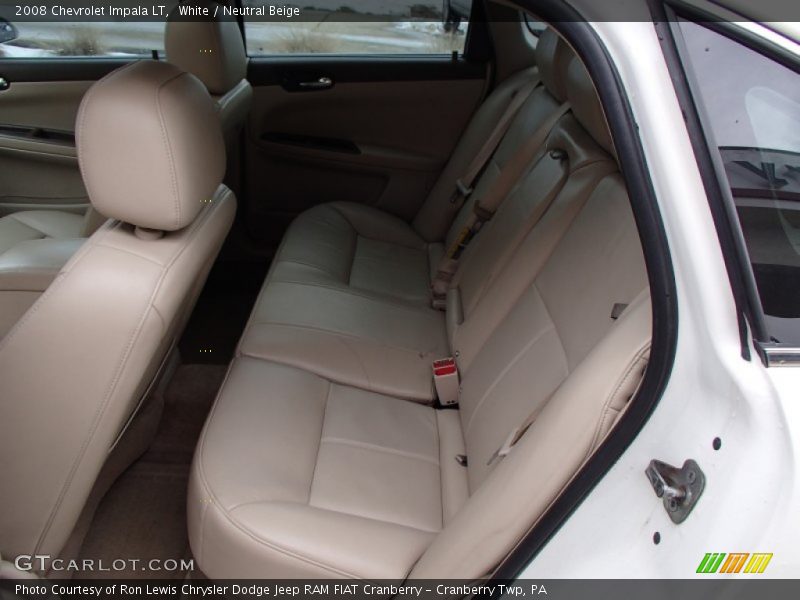 White / Neutral Beige 2008 Chevrolet Impala LT