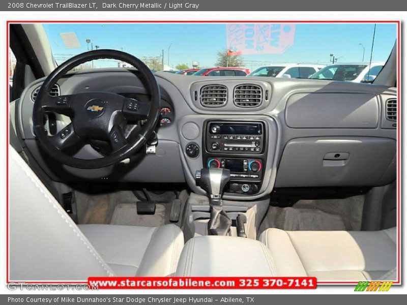 Dark Cherry Metallic / Light Gray 2008 Chevrolet TrailBlazer LT