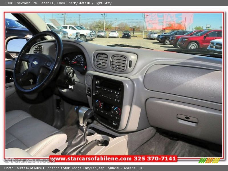 Dark Cherry Metallic / Light Gray 2008 Chevrolet TrailBlazer LT