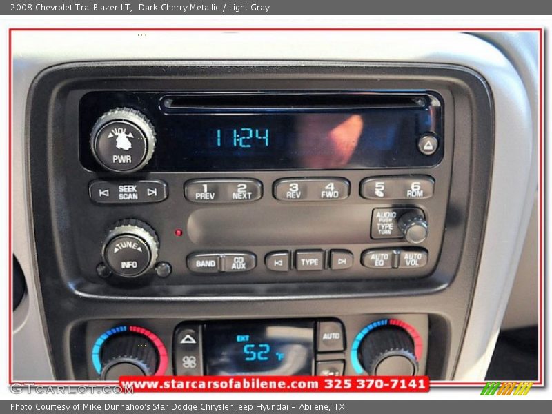 Dark Cherry Metallic / Light Gray 2008 Chevrolet TrailBlazer LT