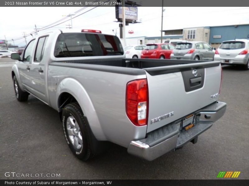 Brilliant Silver / Steel 2013 Nissan Frontier SV V6 Crew Cab 4x4