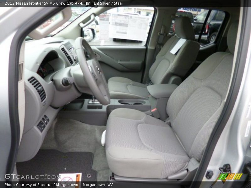  2013 Frontier SV V6 Crew Cab 4x4 Steel Interior