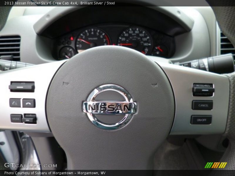 Brilliant Silver / Steel 2013 Nissan Frontier SV V6 Crew Cab 4x4