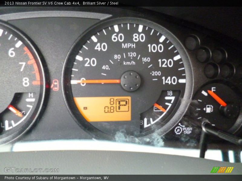 Brilliant Silver / Steel 2013 Nissan Frontier SV V6 Crew Cab 4x4