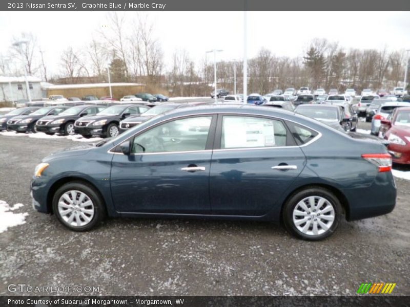 Graphite Blue / Marble Gray 2013 Nissan Sentra SV