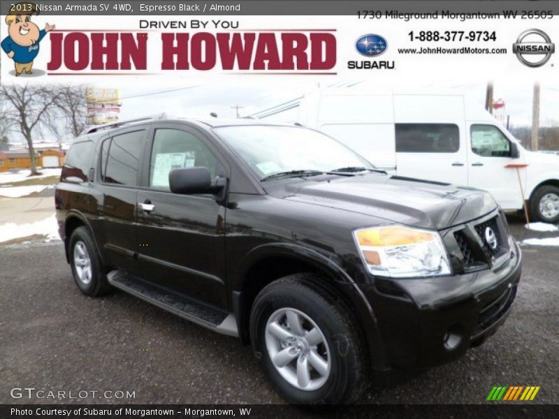 Espresso Black / Almond 2013 Nissan Armada SV 4WD