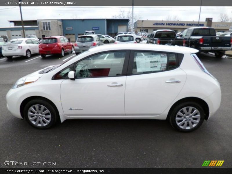Glacier White / Black 2013 Nissan LEAF S
