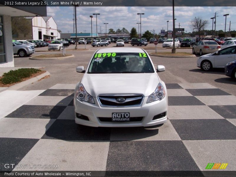 Satin White Pearl / Warm Ivory 2012 Subaru Legacy 2.5i