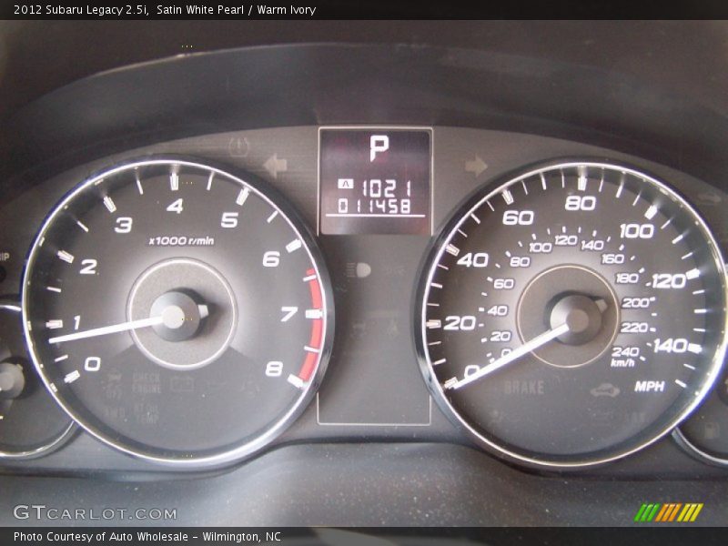 Satin White Pearl / Warm Ivory 2012 Subaru Legacy 2.5i
