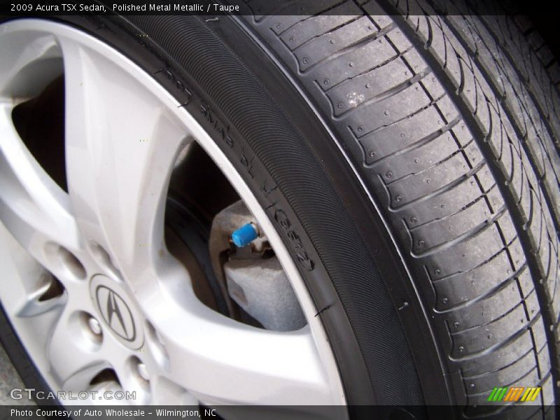 Polished Metal Metallic / Taupe 2009 Acura TSX Sedan