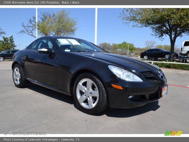 Black / Black 2006 Mercedes-Benz SLK 280 Roadster