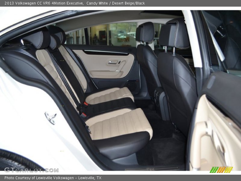 Rear Seat of 2013 CC VR6 4Motion Executive