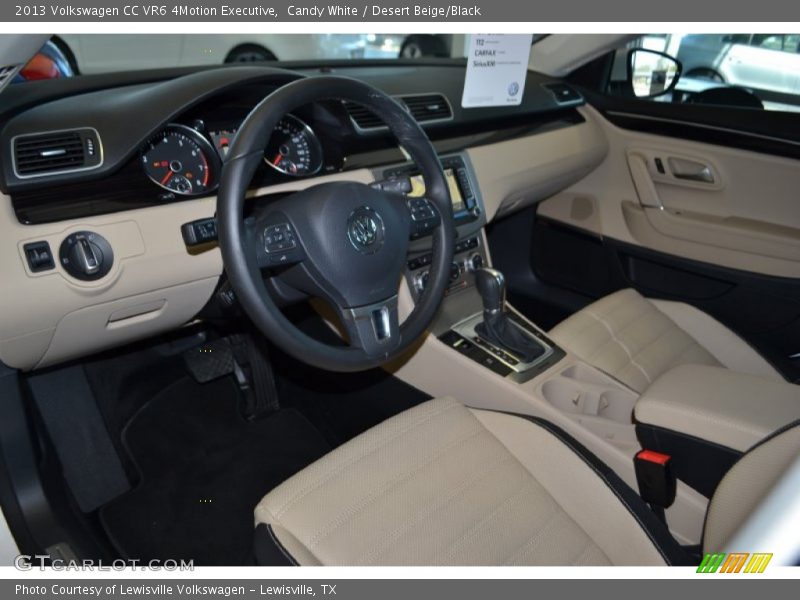 Candy White / Desert Beige/Black 2013 Volkswagen CC VR6 4Motion Executive