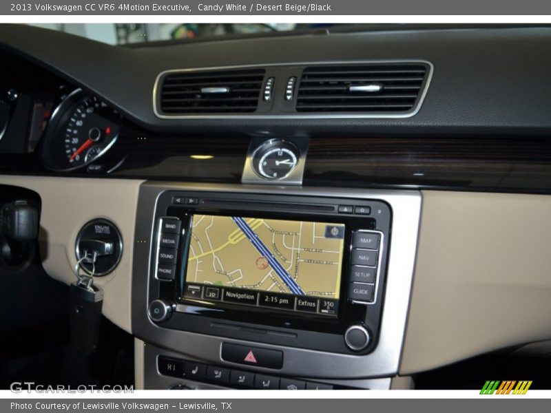 Navigation of 2013 CC VR6 4Motion Executive