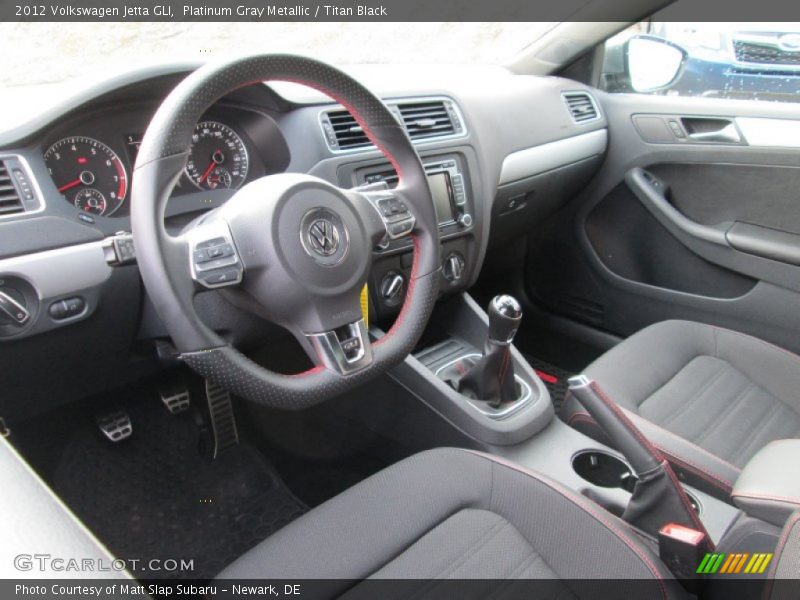 Platinum Gray Metallic / Titan Black 2012 Volkswagen Jetta GLI