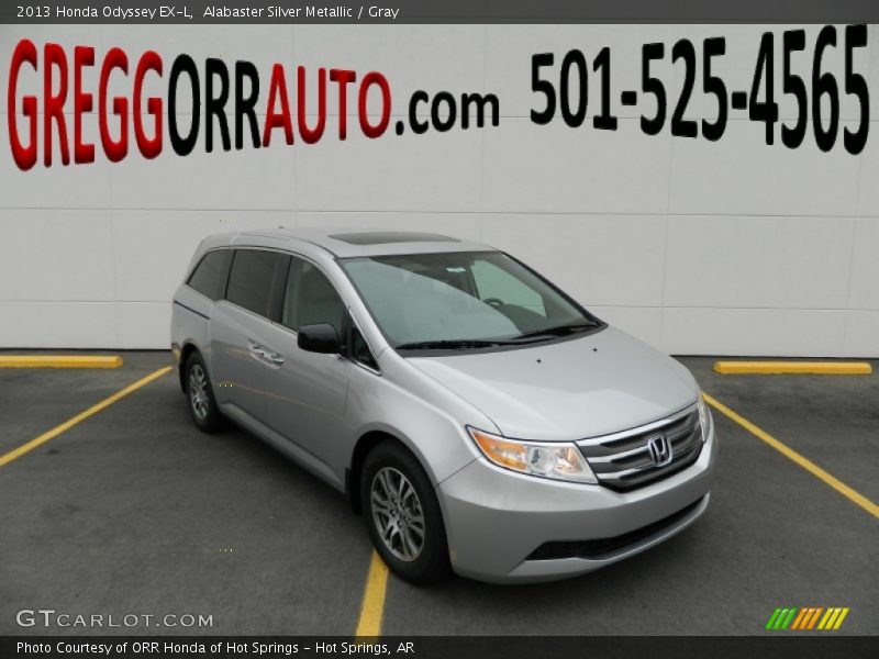 Alabaster Silver Metallic / Gray 2013 Honda Odyssey EX-L