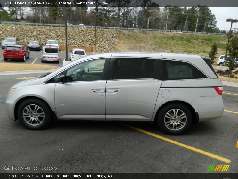 Alabaster Silver Metallic / Gray 2013 Honda Odyssey EX-L